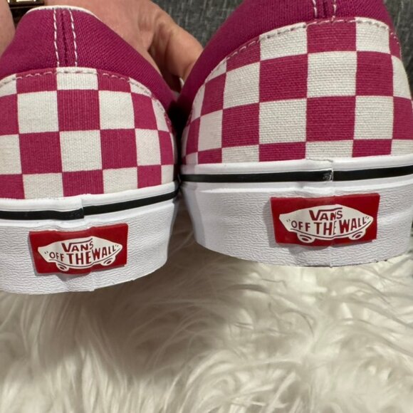 Vans Checkerboard Classic Slip-On Men Size 13 Fuscia Red Purple NWOT - Picture 9 of 9